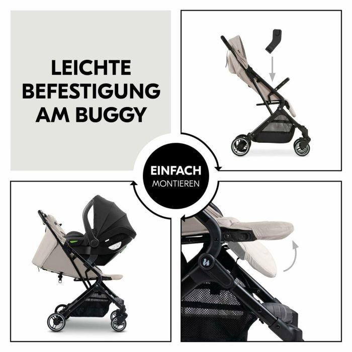 Hauck Adaptadores Universales Cosy para Cochecito Travel N Care / Plus - Negro AAAOS44448