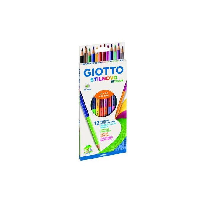 Lapices De Colores Giotto Stilnovo Bicolor Estuche De 12 10 unidades