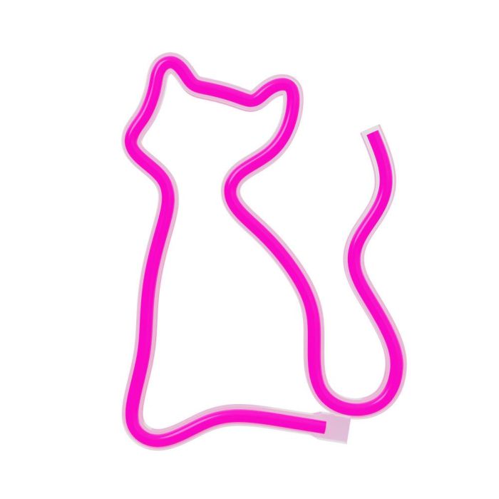 Lampara Forever Neon Led Cat Pink 7 Lampara Forever Neon Led Cat Pink 7