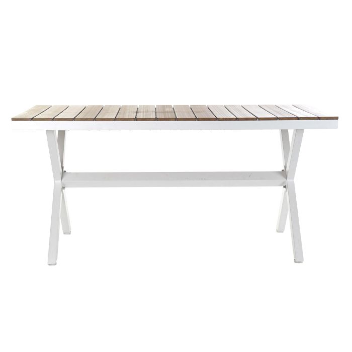 Mesa de Comedor DKD Home Decor Resina Aluminio 160 x 90 x 75 cm 4 Mesa de Comedor DKD Home Decor Resina Aluminio 160 x 90 x 75 cm 4