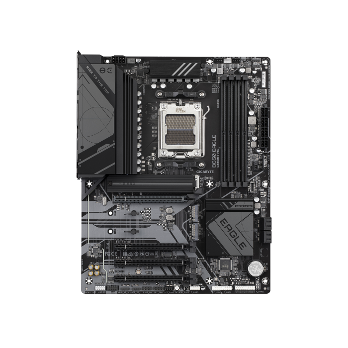 Gigabyte 9MB65EG-00-G10 Placa Base ATX AM5 DDR5 para AMD Ryzen 7000/8000/9000 Series con 4 ranuras de memoria y HDMI+DP 1