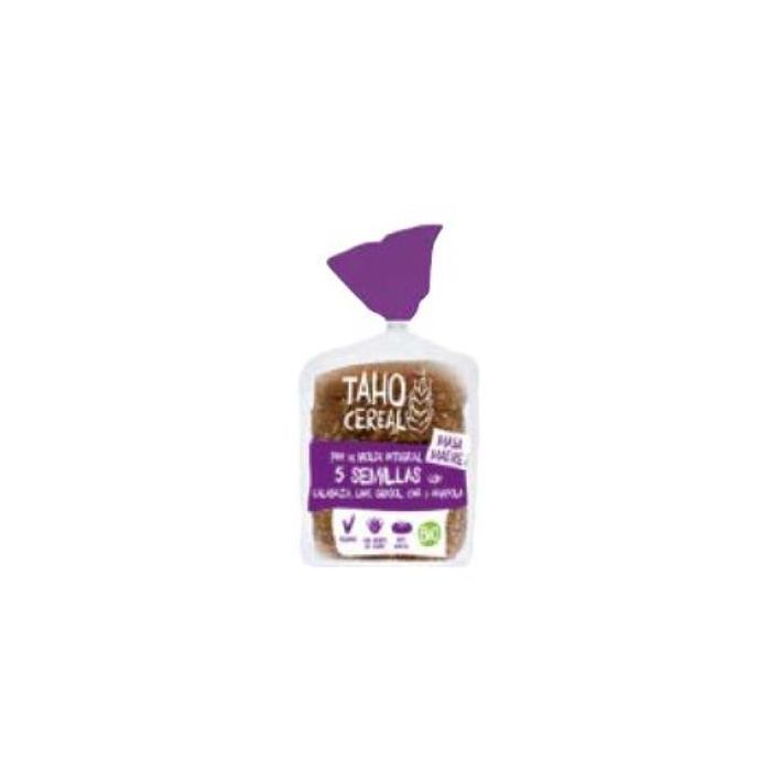 TAHO CEREAL Pan de Molde 5 Semillas Integral con Masa Madre 400g Bio