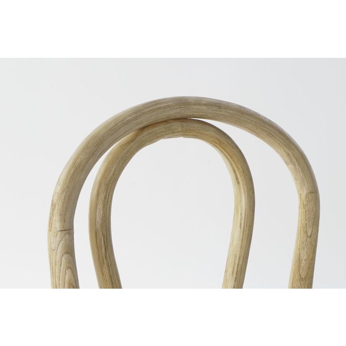 DKD Home Decor Silla Horeca Vintage de Olmo y Ratán Marrón Claro 44x89x43 cm (2 Unidades) Apilable, Altura Asiento 46 cm 2
