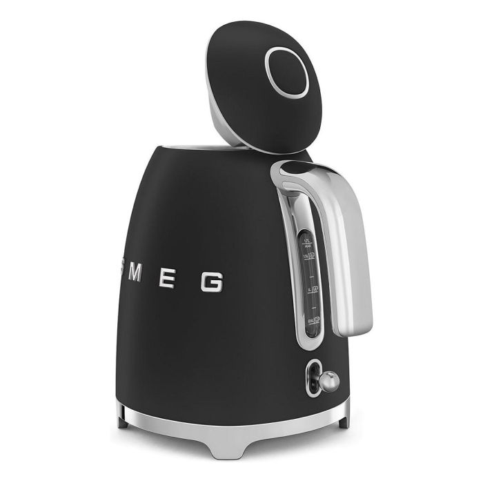 Smeg KLF03BLMEU Hervidor de agua 1,7 L 2400 W Negro mate con filtro antical, apagado automático y base 360°