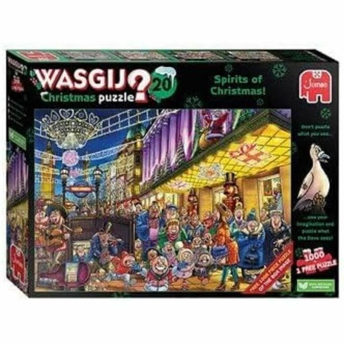 Puzzle - JUMBO - Wasgij Christmas 20 2x1000 uds - Imagina lo que pasará (1 puzzle gratis)