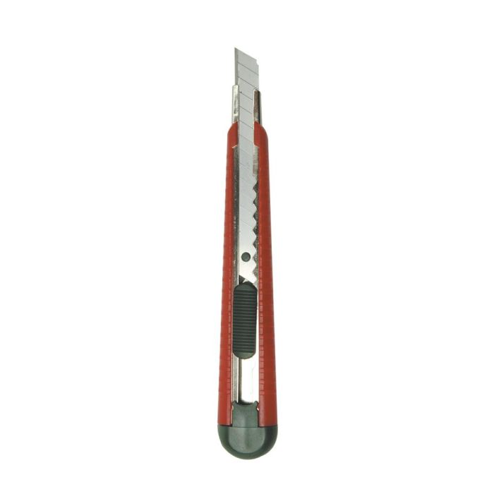 Mota Cúter de plástico hoja de 9mm modelo C109 con hoja precortada y traba de presión 0 Mota Cúter de plástico hoja de 9mm modelo C109 con hoja precortada y traba de presión 0