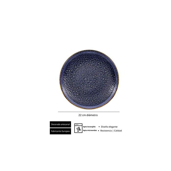 Moon Blue Plato Llano 22 Cm (6 Unidades) 1 Moon Blue Plato Llano 22 Cm (6 Unidades) 1