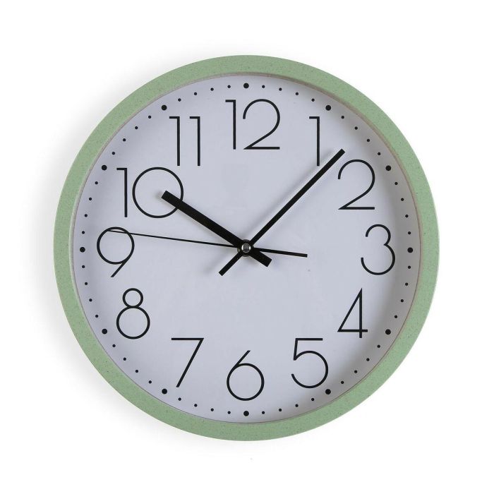 Reloj de Pared Versa Verde Madera 4,2 x 30 x 30 cm