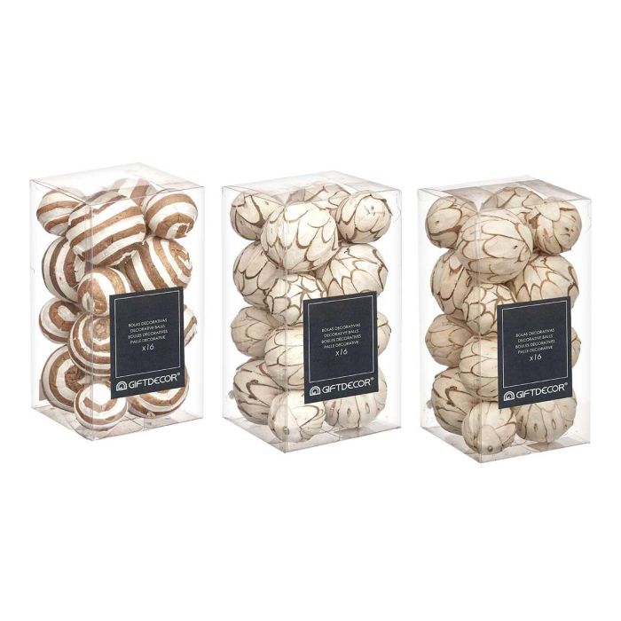 Set 16 Bolas Decoracion 3 Modelos Surt Giftdecor 10X20CM (12 Unidades) 2 Set 16 Bolas Decoracion 3 Modelos Surt Giftdecor 10X20CM (12 Unidades) 2