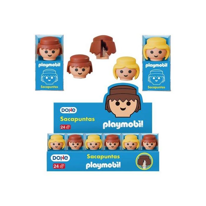 Dohe Sacapuntas Playmobil Surtido en Expositor 24 Unidades