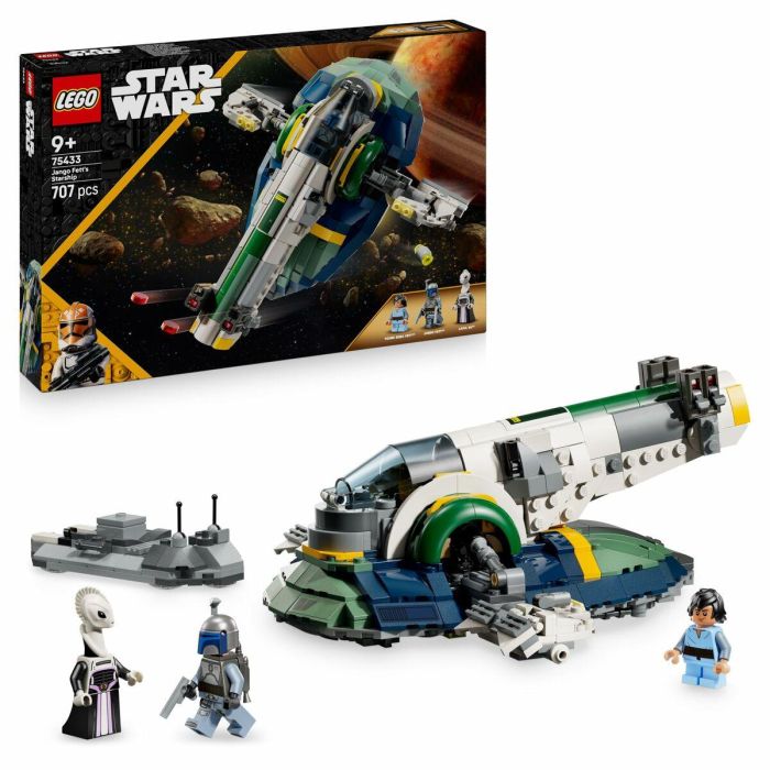 LEGO 75433 Star Wars El Ataque de los Clones: Nave espacial de Jango Fett - Juguete de construcción para niños 9 años 8