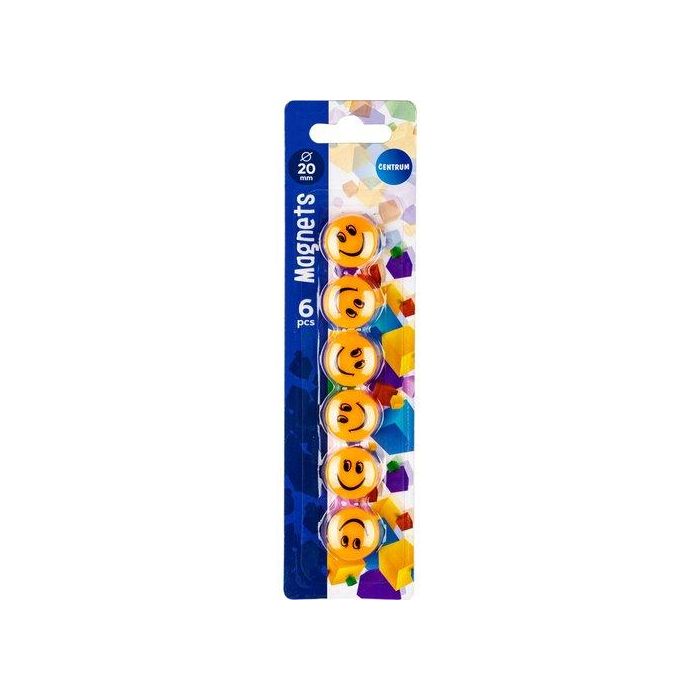 Imanes Redondos Centrum 20 Mm Smile Blister De 6
