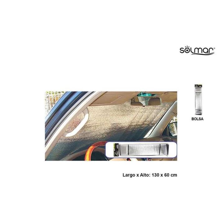 Parasol coche 1 cara aluminio 130x60 cm 1