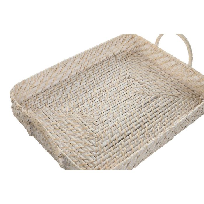 Bandeja Balines DKD Home Decor Blanco Natural 35 x 13 x 45 cm Set de 2 3 Bandeja Balines DKD Home Decor Blanco Natural 35 x 13 x 45 cm Set de 2 3