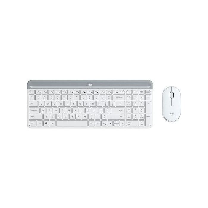 Logitech MK470 Teclado y Mouse Inalámbrico, Diseño Minimalista y Silencioso, Conexión USB Plug and Play, 10m de Alcance