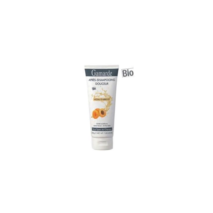 GAMARDE Acondicionador Bio con Aceite de Albaricoque, suavizante y nutritivo, para belleza real, 200 ml