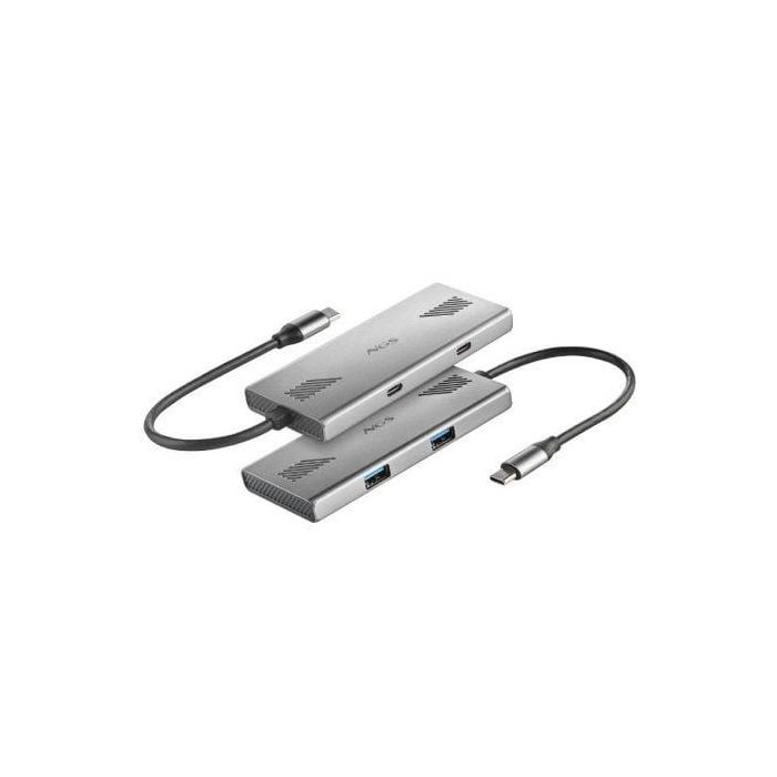 NGS WonderDuo-C Hub USB-C de 4 Puertos (2x USB-C, 2x USB-A) USB 3.0 5 Gbps para PC, Mac y Tablets Aluminio 1 NGS WonderDuo-C Hub USB-C de 4 Puertos (2x USB-C, 2x USB-A) USB 3.0 5 Gbps para PC, Mac y Tablets Aluminio 1