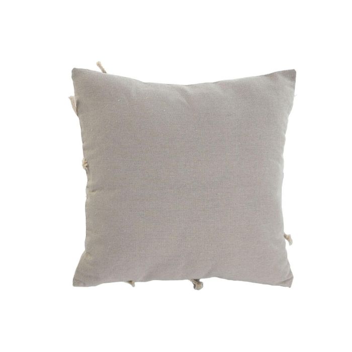 Cojin Boho DKD Home Decor Beige Blanco 45 x 45 cm 2