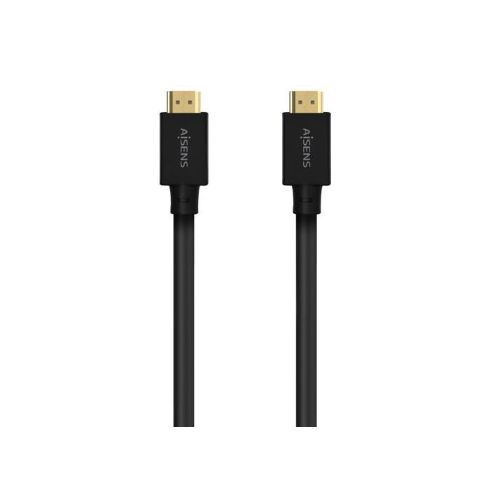 Aisens Cable Hdmi V2.1 Premium Alta Velocidad Hec 8K@60Hz 48 grbps A-M - A-M Gris-Negro 5,0 M