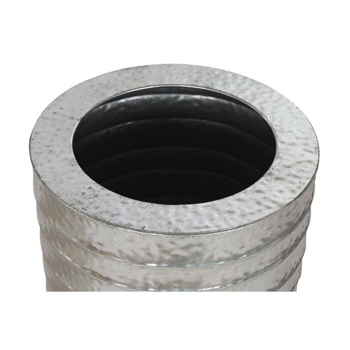 Set de Maceteros Home ESPRIT Plateado Metal 51 x 51 x 123 cm 2 Set de Maceteros Home ESPRIT Plateado Metal 51 x 51 x 123 cm 2