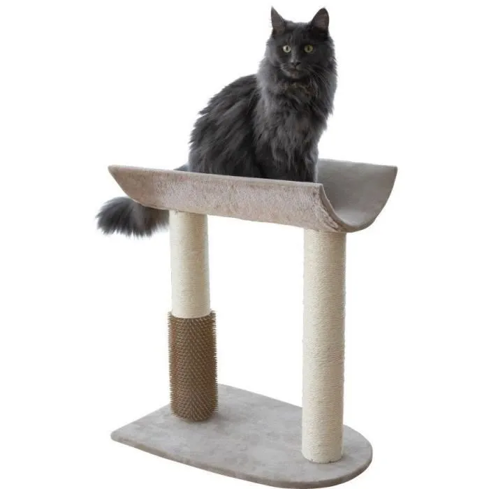 Kerbl 1700728369900 Árbol para gatos con ambiente topo 49 x 35 x 56 cm Sisal 1