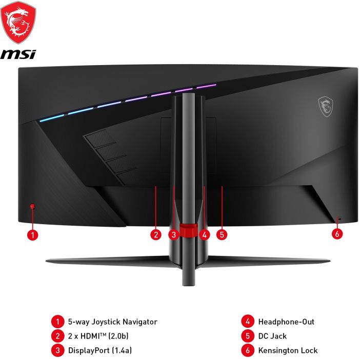 34"(86.4cm)TFT MSI MAG 345CQRDE UWQHD 180Hz Curved retail 9