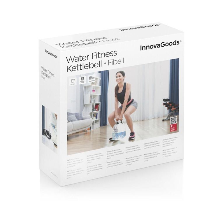 Pesa Rusa de Agua para Entrenamiento Fitness con Guía de Ejercicios Fibell InnovaGoods 1 Pesa Rusa de Agua para Entrenamiento Fitness con Guía de Ejercicios Fibell InnovaGoods 1