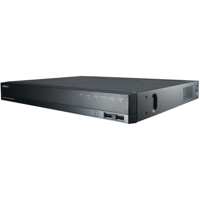 Hanwha Techwin XRN-820S NVR 8 Canales 4K UHD 2 bahías HDD PoE Grabador de Vídeo de Red hasta 12TB