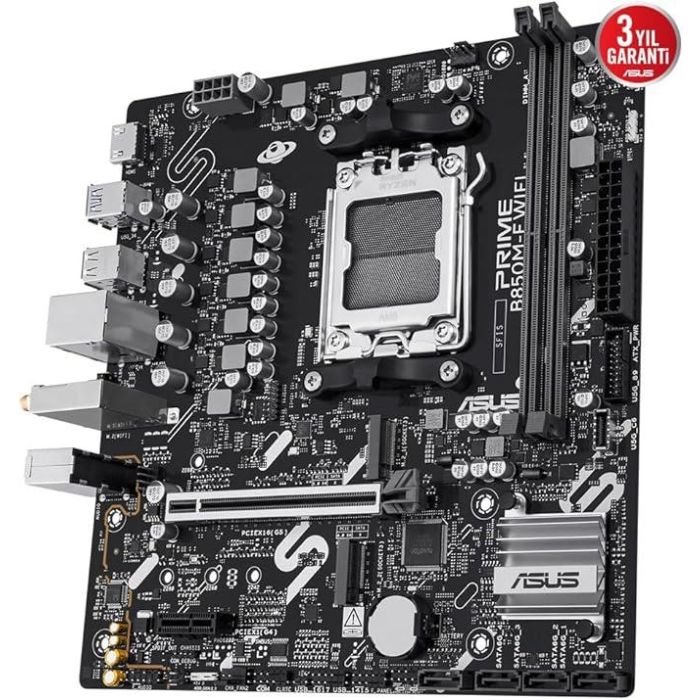 Asus Placa Base PRIME B850M-F WiFi, AMD AM5, B850, 2x DDR5, 128GB, Wi-Fi 6, Micro ATX, 90MB1N80-M0EAY0 1
