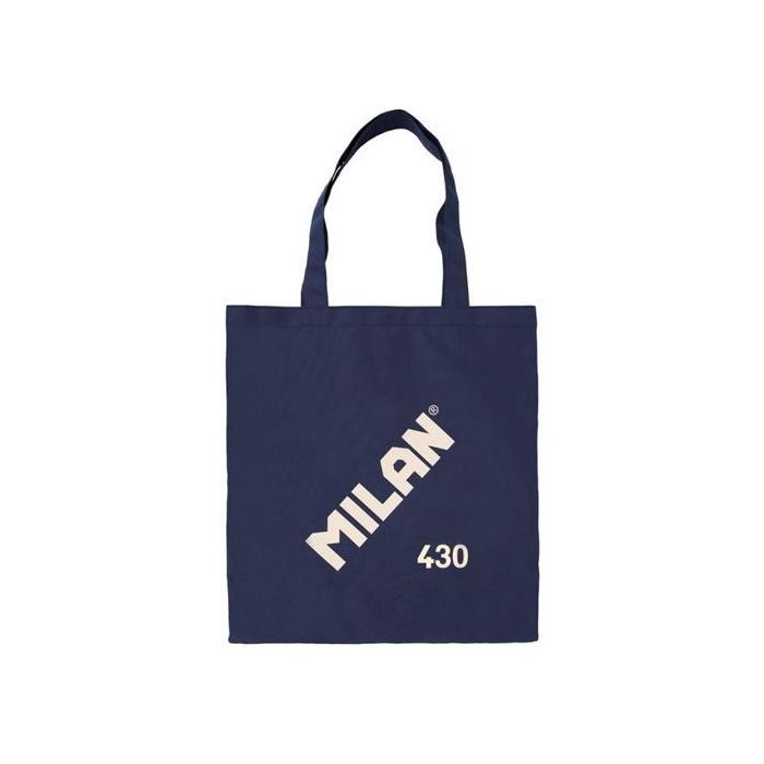 Milan Bolsa De Mano Tote Bag Since 1918 Azul Marino Tejido RIPSTOP Ligero Resistente
