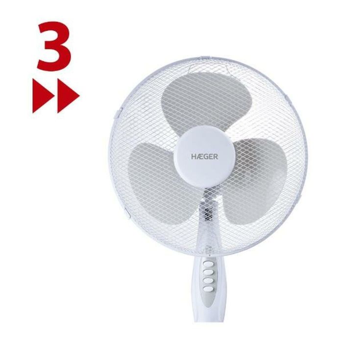 Ventilador de Pie Haeger SF-16W.011A 45 W 1