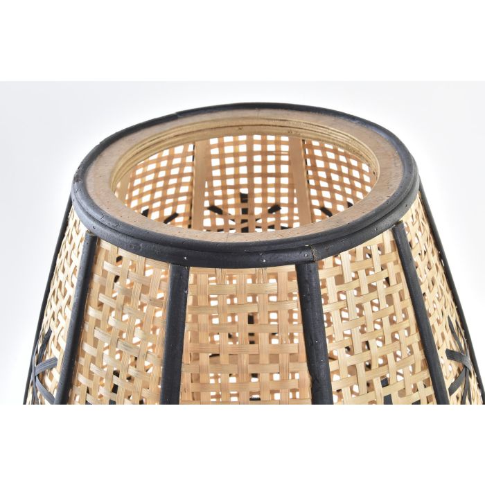 DKD Home Decor Lámpara Sobremesa Tropical de Ratán y Metal E27 Marrón Negro Acabado Natural 37x47x37 cm 3 DKD Home Decor Lámpara Sobremesa Tropical de Ratán y Metal E27 Marrón Negro Acabado Natural 37x47x37 cm 3