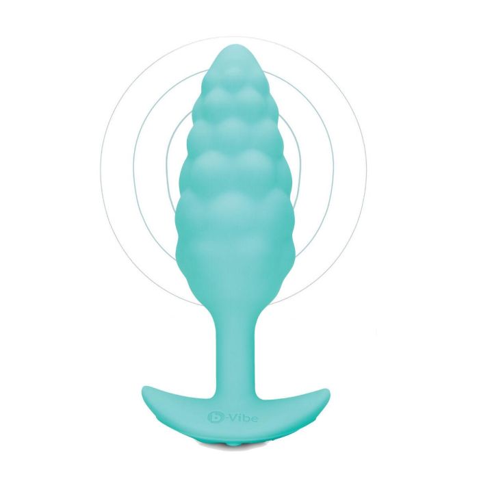 Plug Vibrador Anal B-Vibe Bump Texture Verde 9