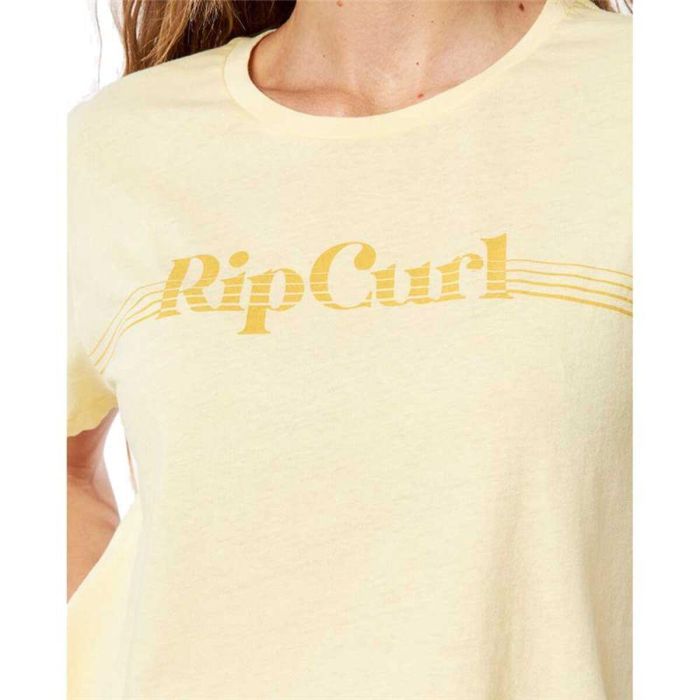 Camiseta de Manga Corta Mujer Rip Curl GTERO5-4094 Limón (XS)