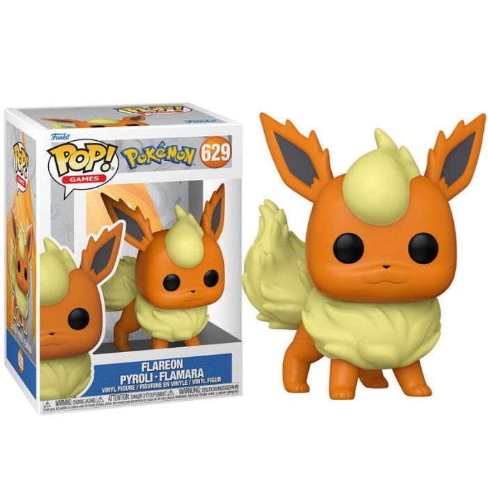 Funko Figura POP Pokemon Flareon de 9cm en caja regalo con ventana 0 Funko Figura POP Pokemon Flareon de 9cm en caja regalo con ventana 0