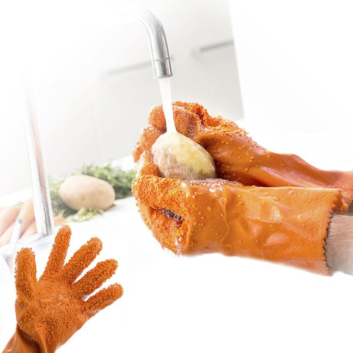 Guantes Limpiadores de Verduras y Frutas Glinis InnovaGoods 4