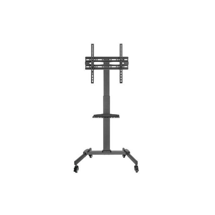 Fonestar STS-4244N Soporte de Suelo Orientable Inclinable con Ruedas para TV 32-65" hasta 35kg con Bandeja Multimedia y Altura Ajustable