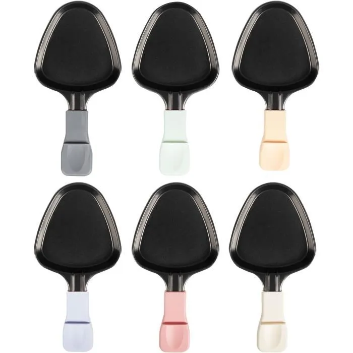 Livoo Raclette DOC207P para 6 personas, 800W, puerta grill extraíble, 6 espátulas y 6 ollas para fondue 2