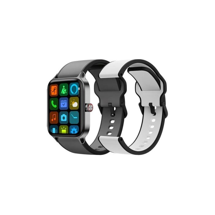 SPC 9653N Smartwatch Smartee Duo Pro - GPS, Llamadas Bluetooth, Frecuencia Cardíaca, Oxímetro, AMOLED, IP68, 9 Días, 2 Correas, Negro