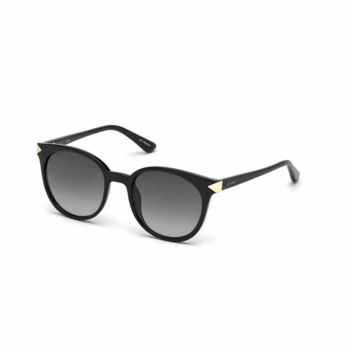Guess GU7550 01B Gafas de Sol para Mujer, Montura Redonda Negra Brillante, Cristales Ahumados, 52mm Lente, 140mm Patilla 0 Guess GU7550 01B Gafas de Sol para Mujer, Montura Redonda Negra Brillante, Cristales Ahumados, 52mm Lente, 140mm Patilla 0