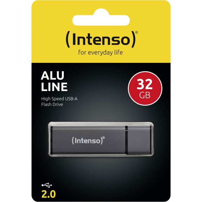 Intenso Memoria USB 2.0 Alu Line 32GB Aluminio Antracita (3521481) 2 Intenso Memoria USB 2.0 Alu Line 32GB Aluminio Antracita (3521481) 2