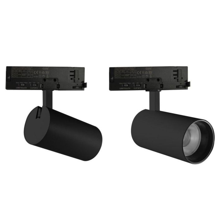 Foco de Carril LED Monofásico 30W Máx. Potencia y Temperatura Regulables CCT (3000K-6000K) 3000Lm CRI90 Negro ATL080030-M-B 2 Foco de Carril LED Monofásico 30W Máx. Potencia y Temperatura Regulables CCT (3000K-6000K) 3000Lm CRI90 Negro ATL080030-M-B 2