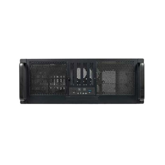 Unykach Caja Rack 4 Unidades 19 Pulgadas Negro/Plata con 2 USB - Para Montaje en Servidores y Equipos de Red 1