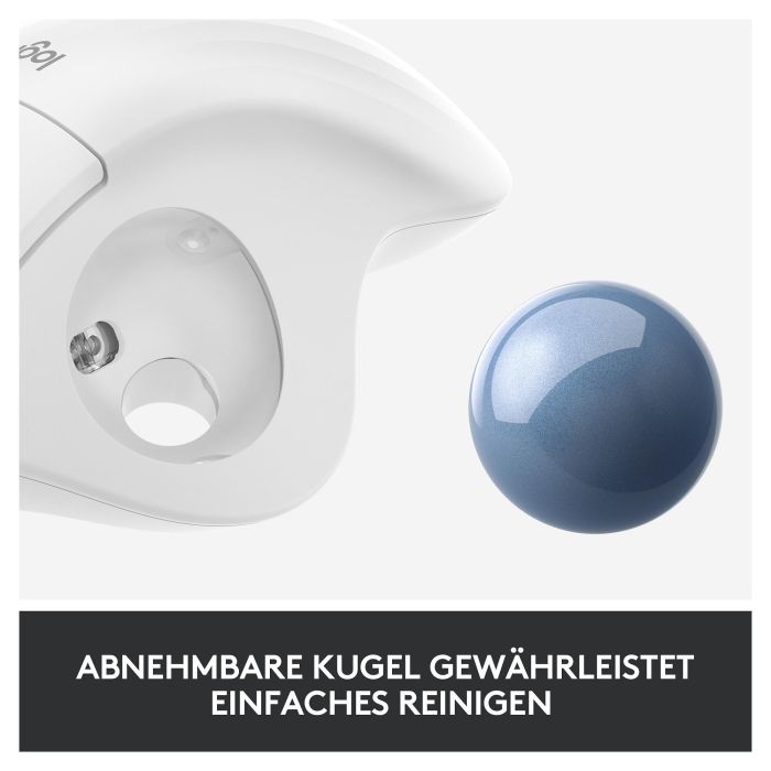 Logitech Ratón Trackball Ergo M575 Bluetooth Inalámbrico Blanco 3