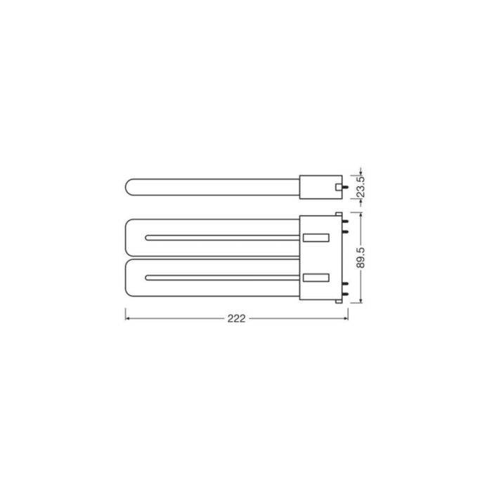 [LVE-4058075822511] Lámpara LED Ledvance/DULUX 2G10 20W 2500Lm 4000K 130º IP20 1