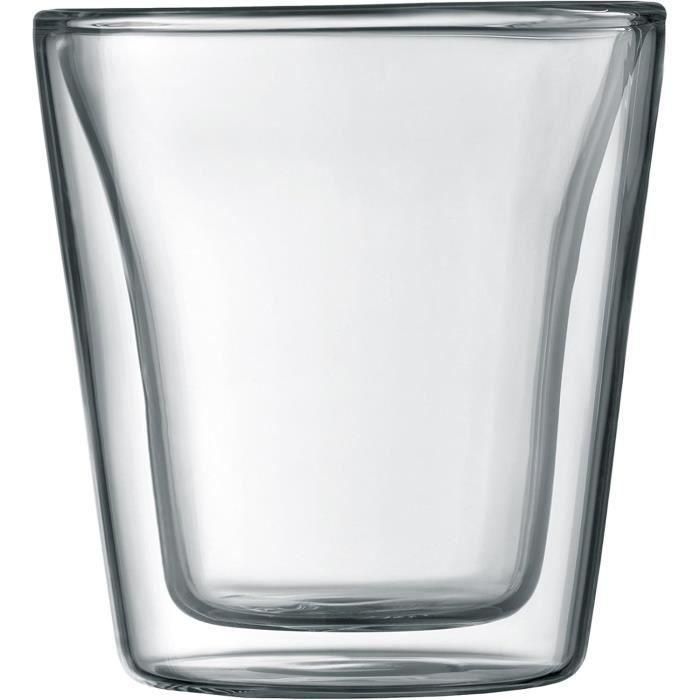 Bodum BOD0727015575056 Juego de 2 Vasos Doble Pared Transparente 0,1 l 1 Bodum BOD0727015575056 Juego de 2 Vasos Doble Pared Transparente 0,1 l 1