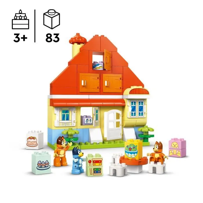 Lego 10459 Casa Familiar de Bluey y Juego de Memoria LEGO DUPLO Juego Creativo para Niños y Niñas de 3 años 1