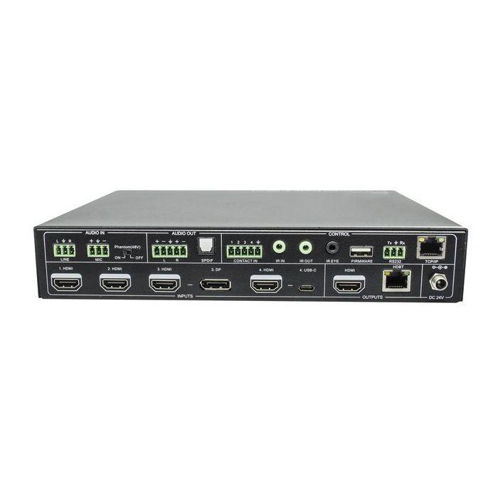 Vivolink VLSC262 Switcher de Presentación 6x1 4K con 4 HDMI, DisplayPort, USB-C, Salidas HDMI/HDBaseT, Multi-View y PoC 3 Vivolink VLSC262 Switcher de Presentación 6x1 4K con 4 HDMI, DisplayPort, USB-C, Salidas HDMI/HDBaseT, Multi-View y PoC 3