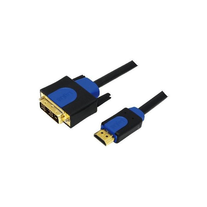 Logilink HDMI-DVI-Kabel Anschl. 18+1pin St/St 2.00m sw 1.4 0 Logilink HDMI-DVI-Kabel Anschl. 18+1pin St/St 2.00m sw 1.4 0