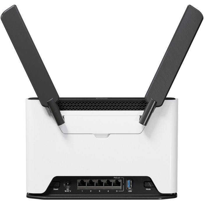 MikroTik Chateau PRO AX H53UiG-5HaxQ2HaxQ. 4x4 2.4/5 GHz. 5x Gigabit. 1x PoE-out. USB 2 MikroTik Chateau PRO AX H53UiG-5HaxQ2HaxQ. 4x4 2.4/5 GHz. 5x Gigabit. 1x PoE-out. USB 2